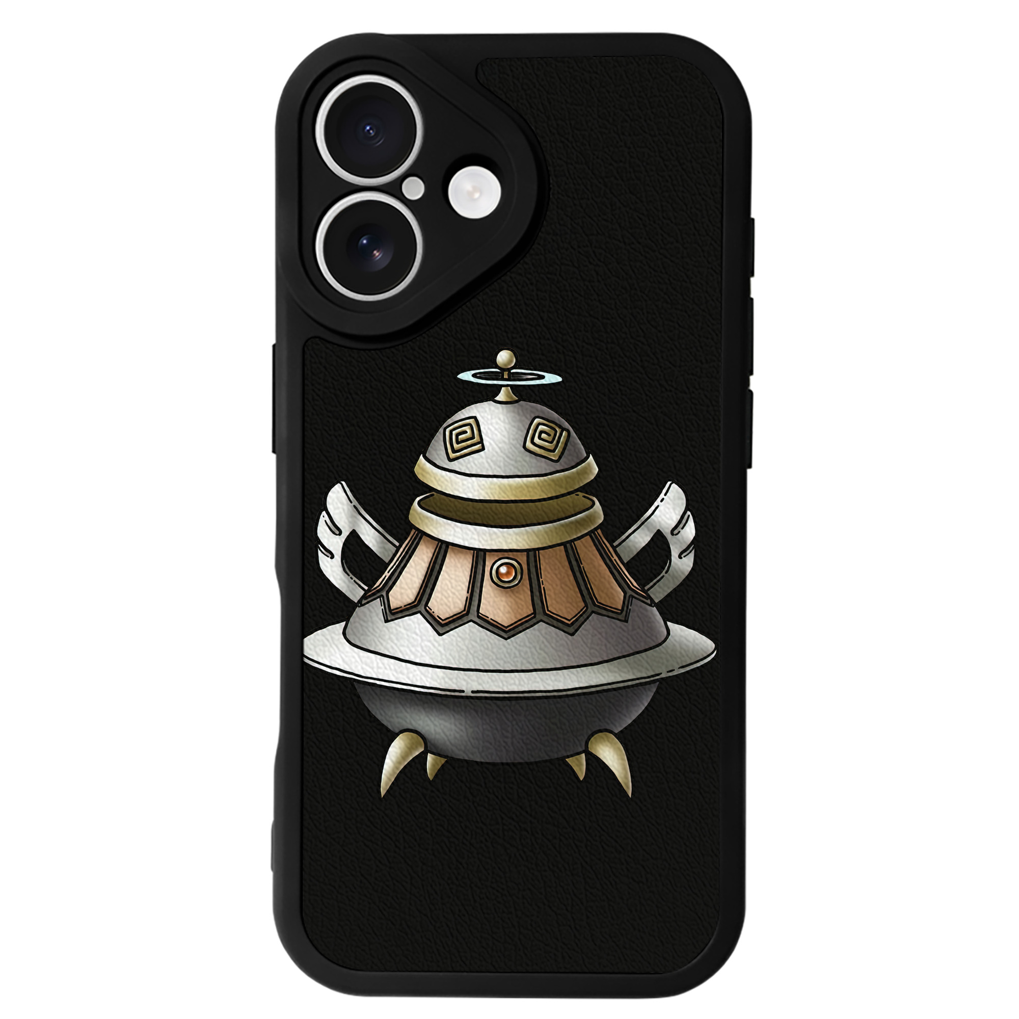 （画像用） ドラゴンクエスト Doragon Kuesuto Dragon Quest 【iPhone 16シリーズ対応】シリコンスマホケース（レザー調） 材質：シリコン